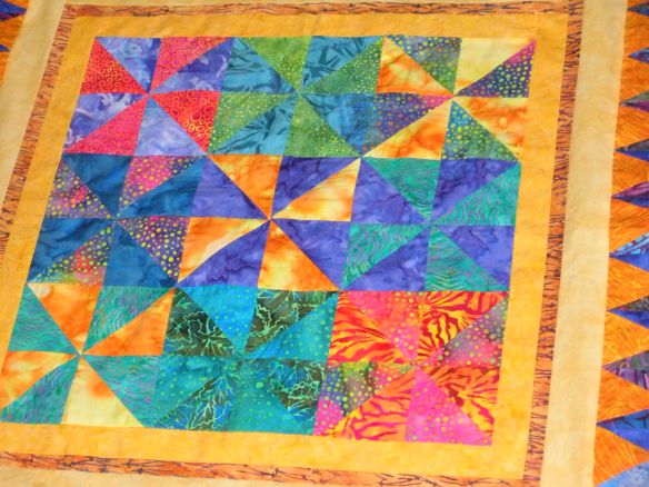 beautiful batik quilt, not mine 